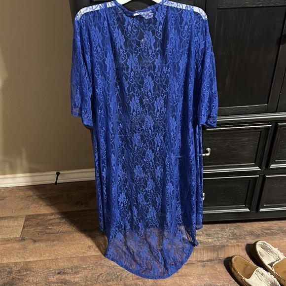 Blue along Lace Cardigan - Picture 2 of 2